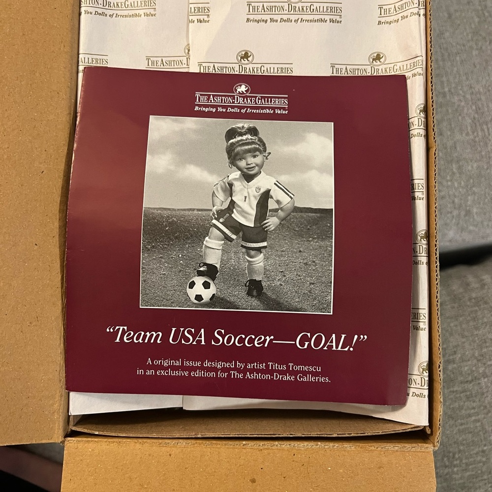 Ashton-Drake Galleries Team USA Soccer porcelain doll
